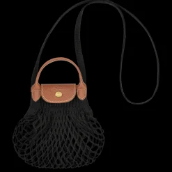 Outlet Longchamp Sac Filet XS Le Pliage Filet Noir