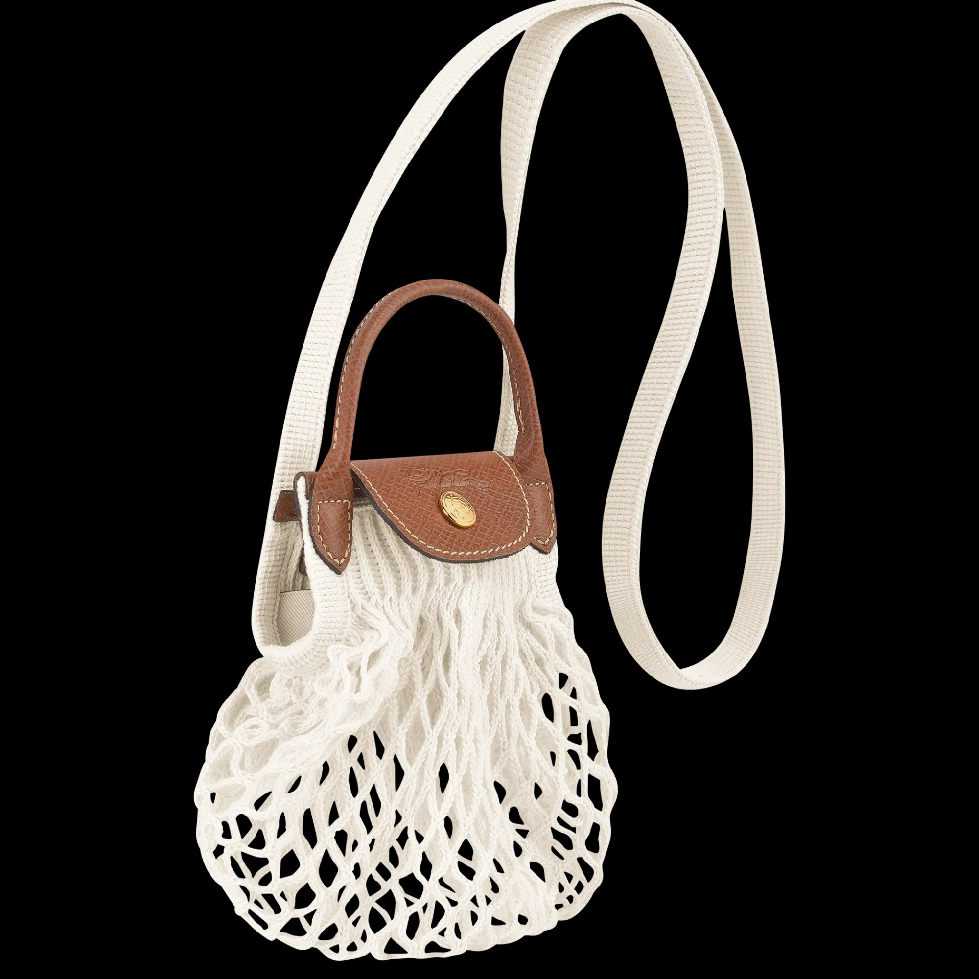 Outlet Longchamp Sac Filet XS Le Pliage Filet Ecru