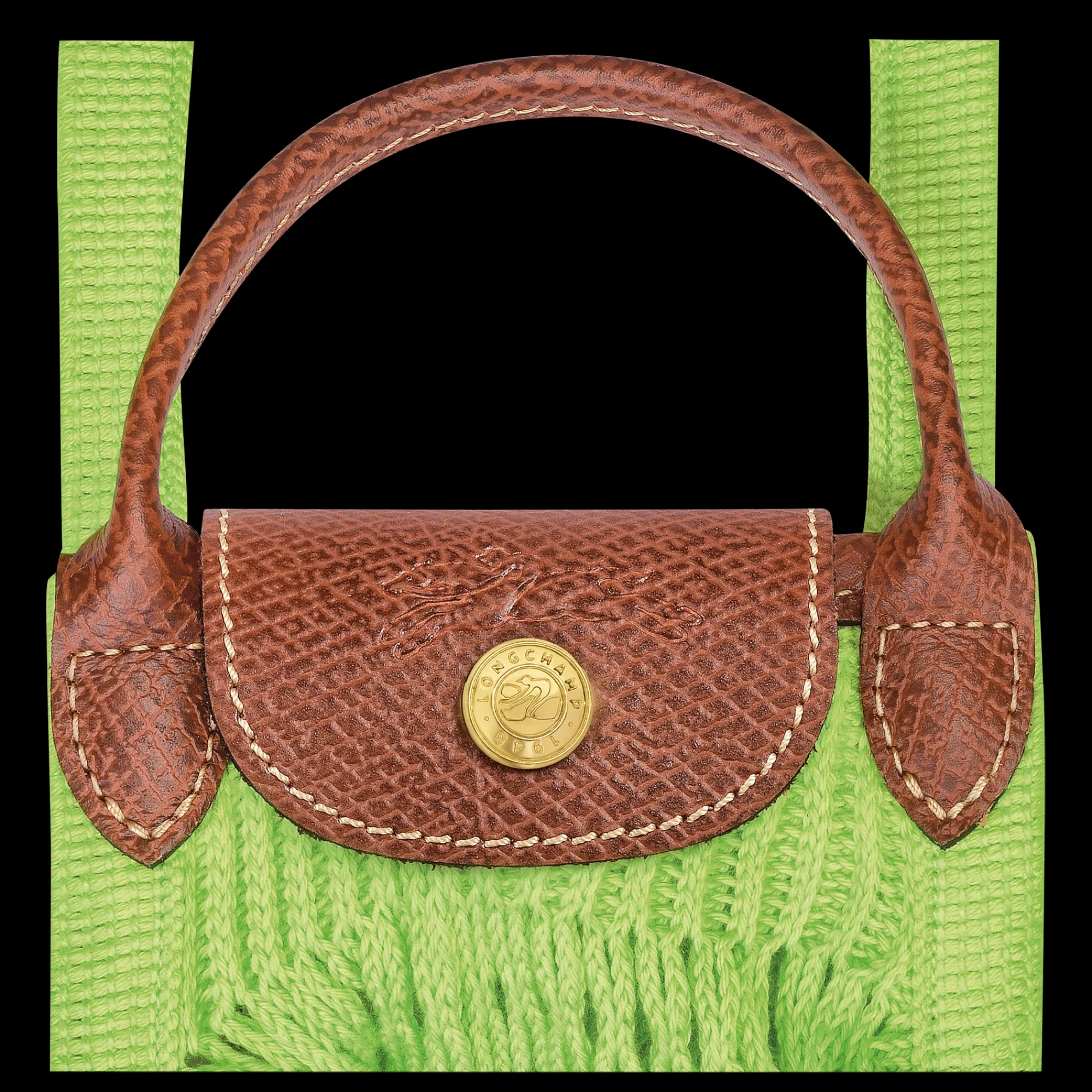 Outlet Longchamp Sac Filet XS Le Pliage Filet Vert Lumière