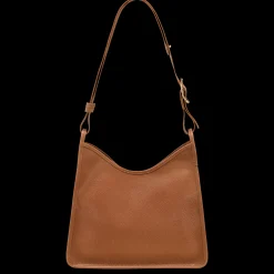 Outlet Longchamp Sac Porté épaule M Le Foulonné Caramel
