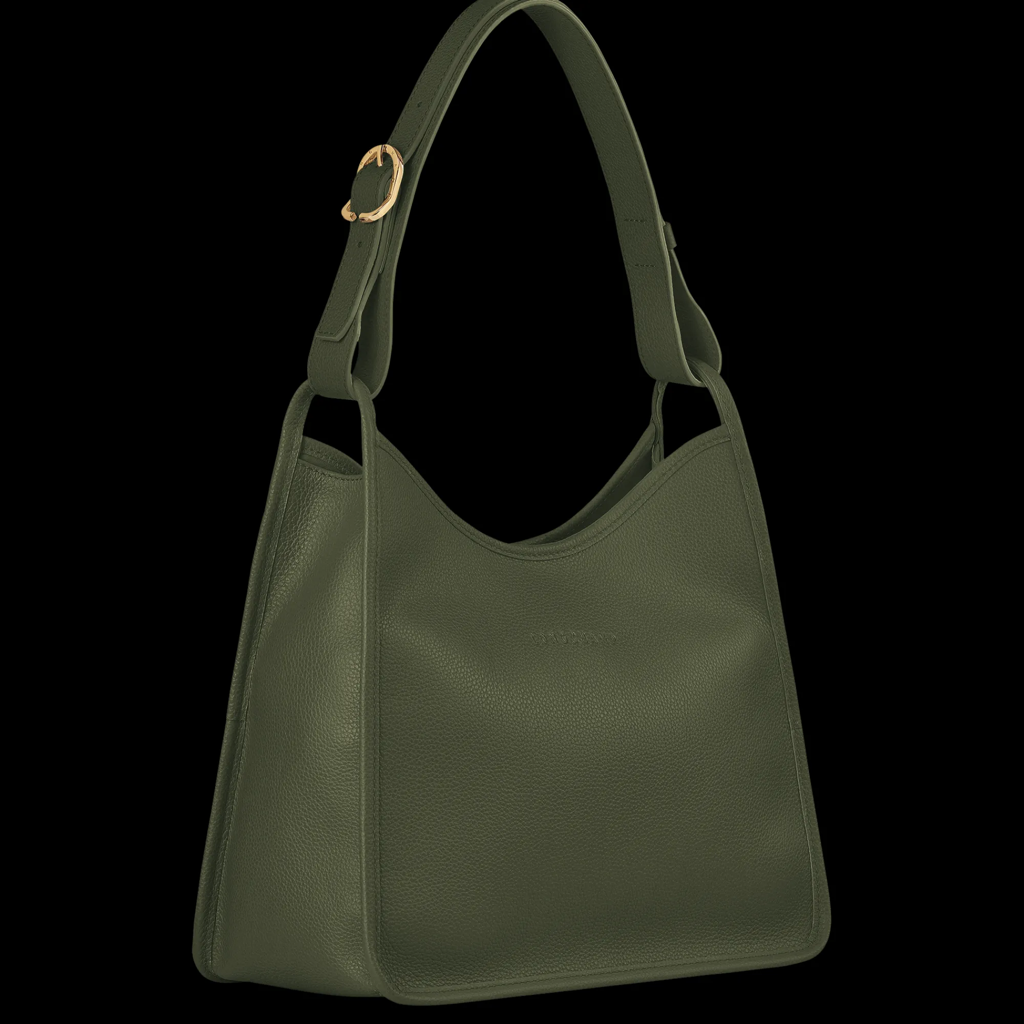 Clearance Longchamp Sac Porté épaule M Le Foulonné Kaki