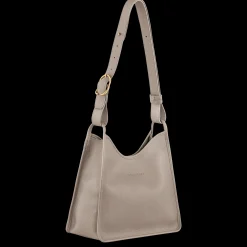 Outlet Longchamp Sac Porté épaule M Le Foulonné Tourterelle