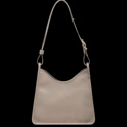 Outlet Longchamp Sac Porté épaule M Le Foulonné Tourterelle