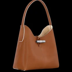 Outlet Longchamp Sac Porté épaule M Le Roseau Cognac