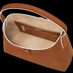 Outlet Longchamp Sac Porté épaule M Le Roseau Cognac