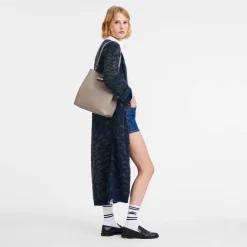 Discount Longchamp Sac Porté épaule M Le Roseau Argile