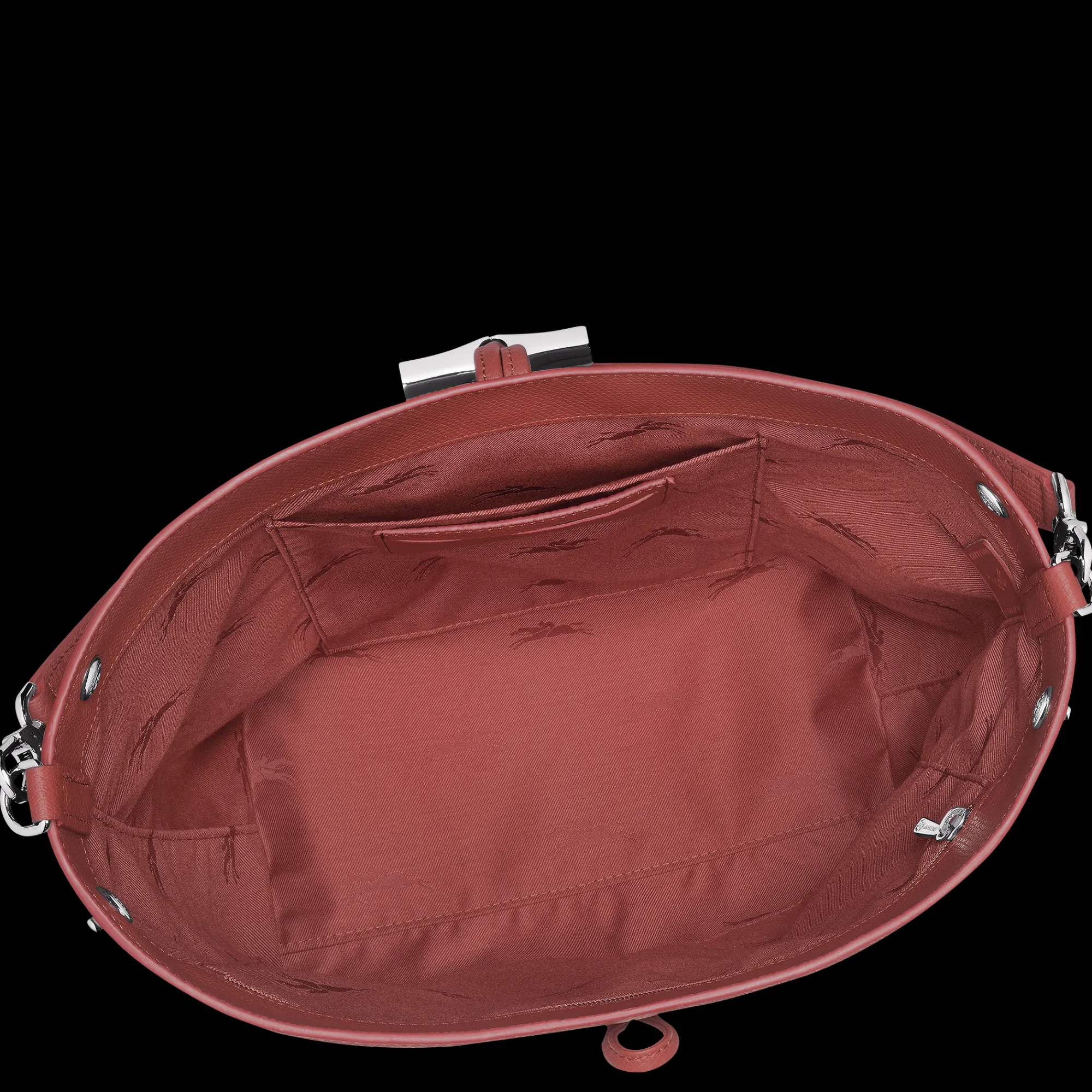 Clearance Longchamp Sac Porté épaule M Le Roseau Châtaigne