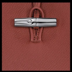 Clearance Longchamp Sac Porté épaule M Le Roseau Châtaigne