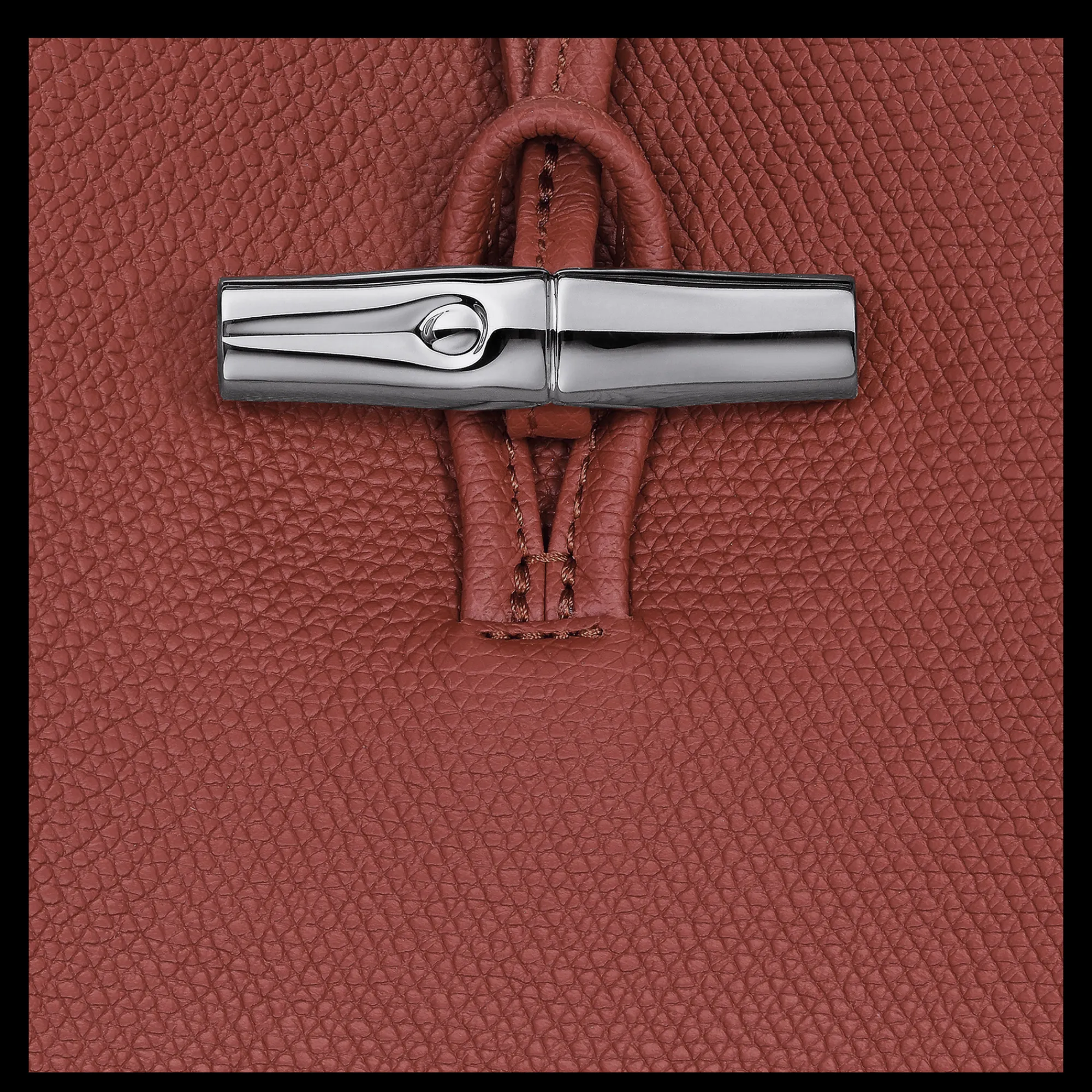 Clearance Longchamp Sac Porté épaule M Le Roseau Châtaigne