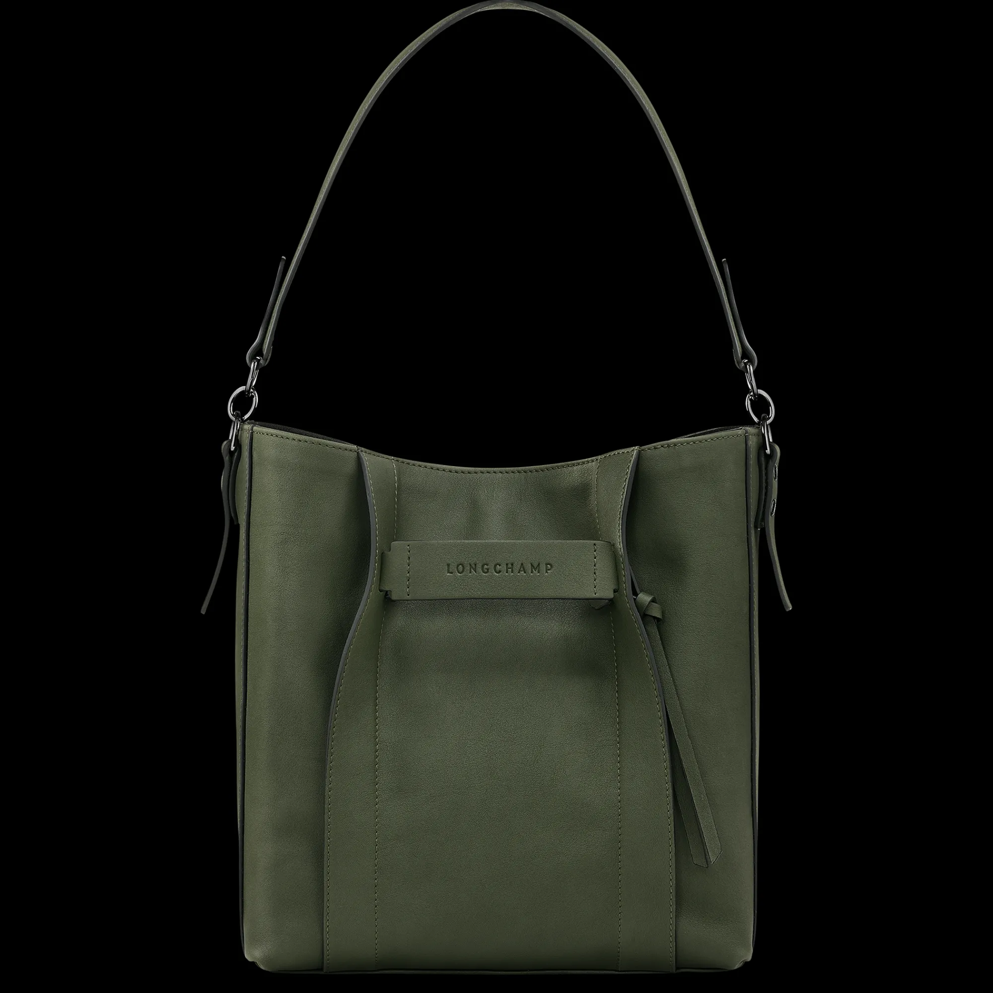 Discount Longchamp Sac Porté épaule M 3D Kaki