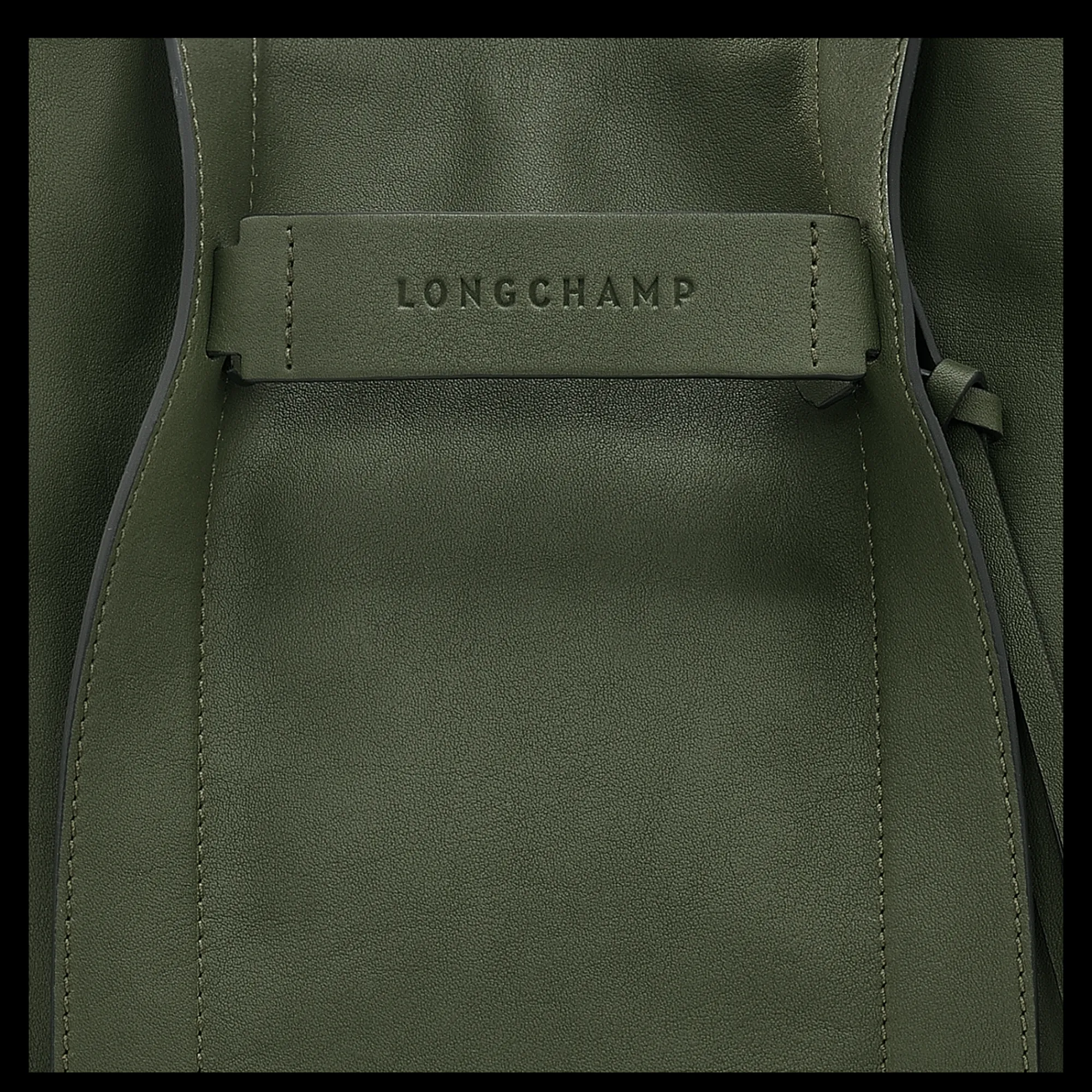 Discount Longchamp Sac Porté épaule M 3D Kaki