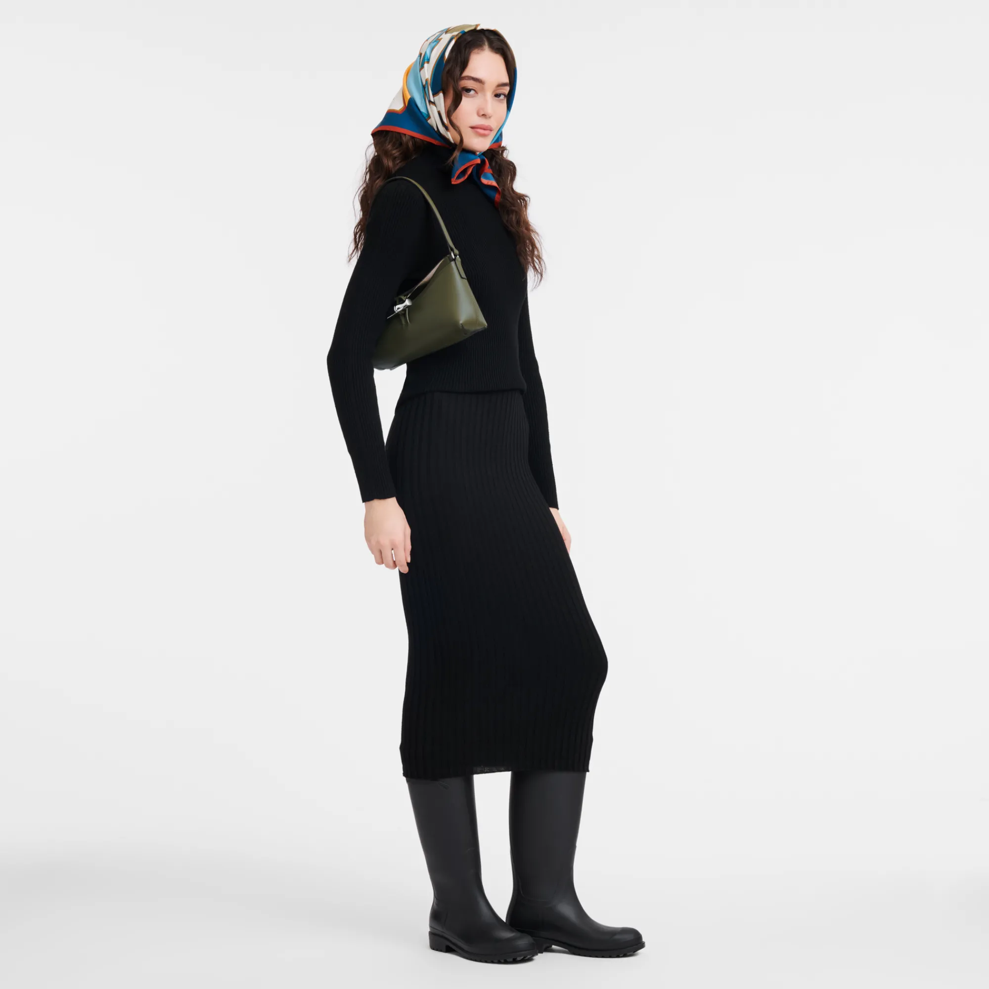 Discount Longchamp Sac Porté épaule S Le Roseau Kaki