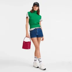 Discount Longchamp Sac Seau XS Le Roseau Magenta