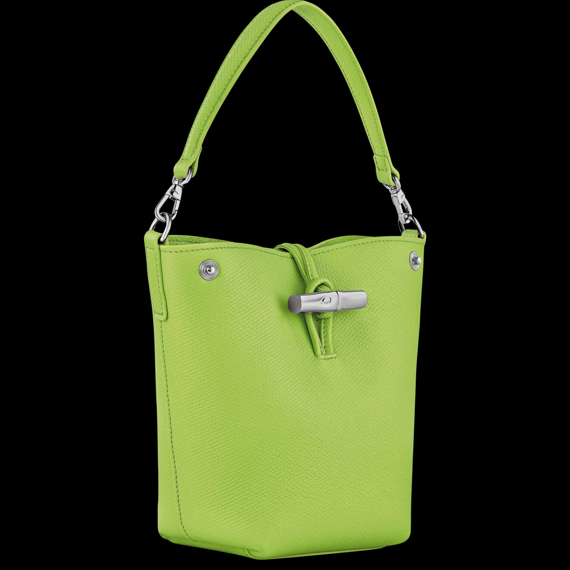 Discount Longchamp Sac Seau XS Le Roseau Vert Lumière