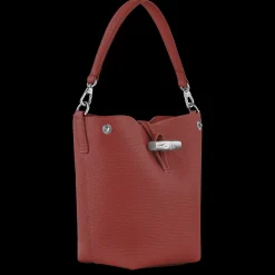 Outlet Longchamp Sac Seau XS Le Roseau Châtaigne