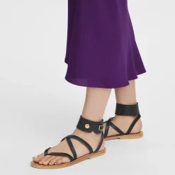 Online Longchamp Sandales X K.Jacques Noir