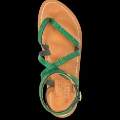 New Longchamp Sandales X K.Jacques Vert