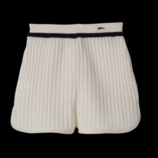 Longchamp Short Sport Ecru