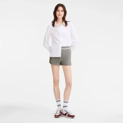 Outlet Longchamp Short Sport Gris