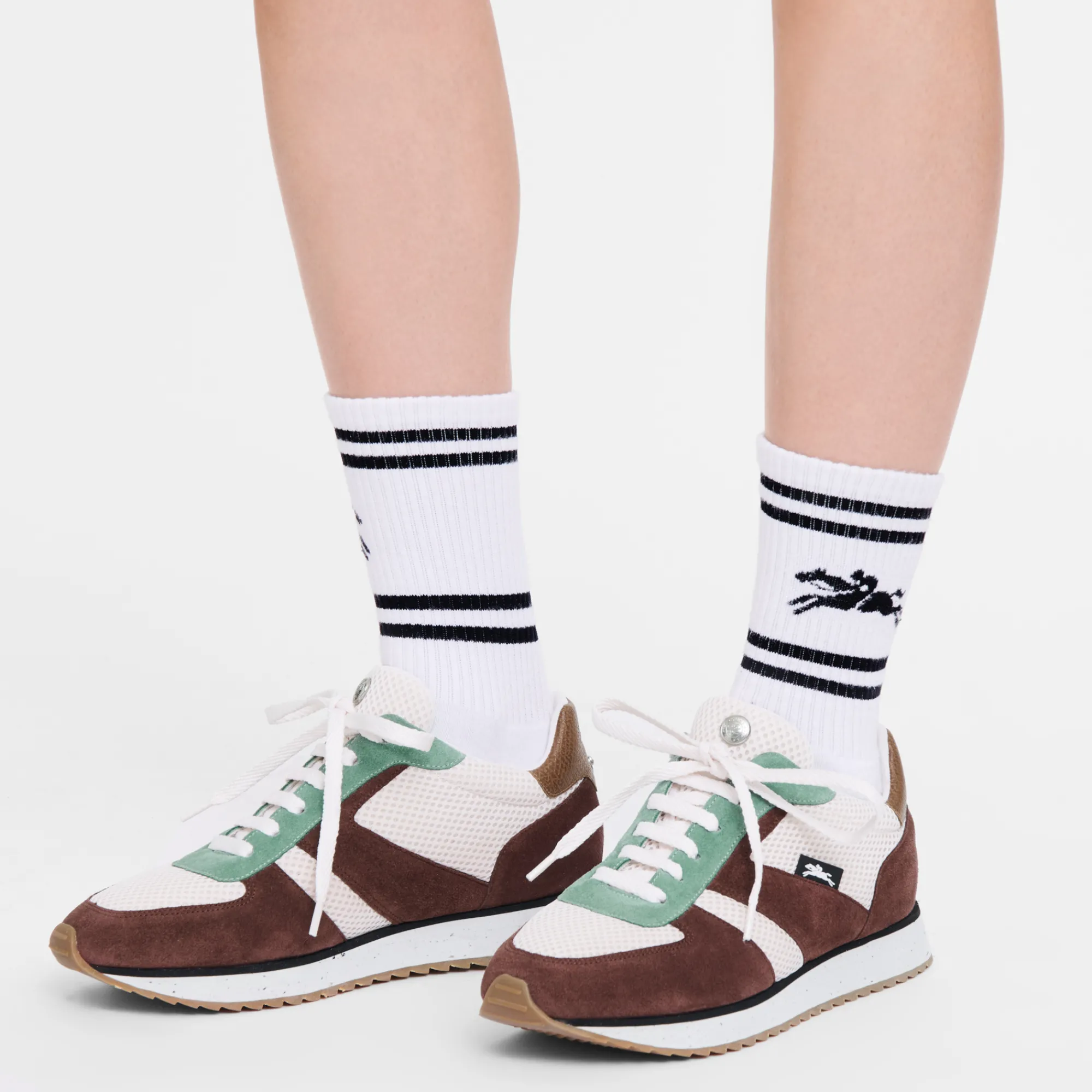 Outlet Longchamp Sneakers Le Pliage Green Bordeaux