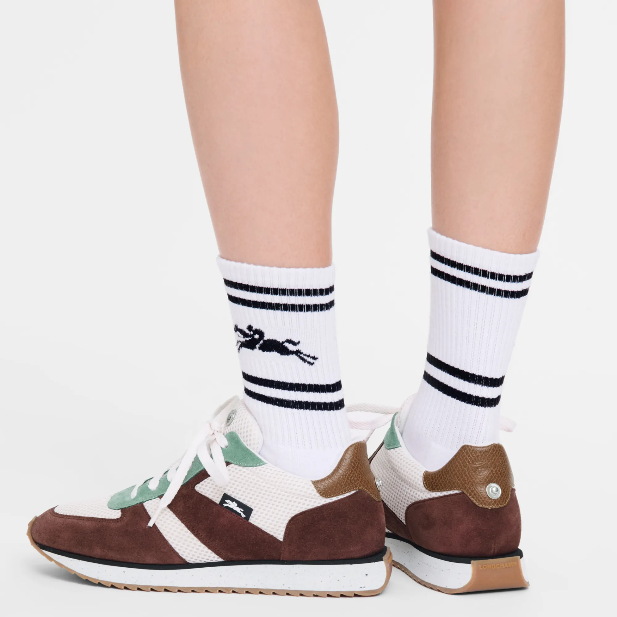 Outlet Longchamp Sneakers Le Pliage Green Bordeaux