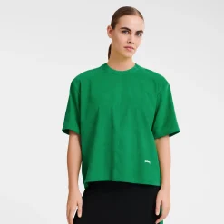 Sale Longchamp Tee-shirt En Cuir Vert