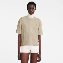 Best Longchamp Tee-shirt En Cuir Lin