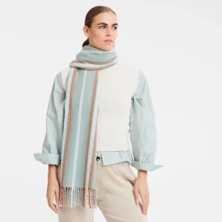 Clearance Longchamp Étole Flocons Céladon