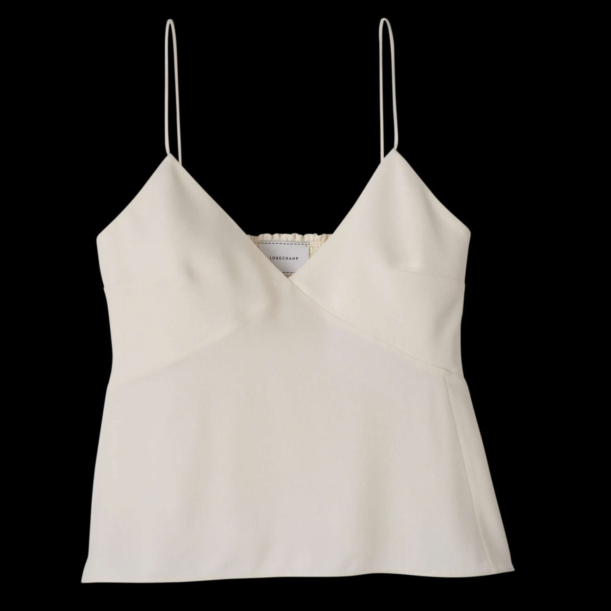 Longchamp Top à Bretelles Ecru