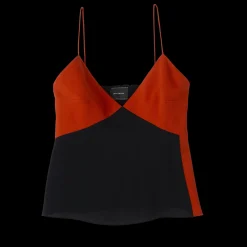 Online Longchamp Top à Bretelles Paprika/Noir