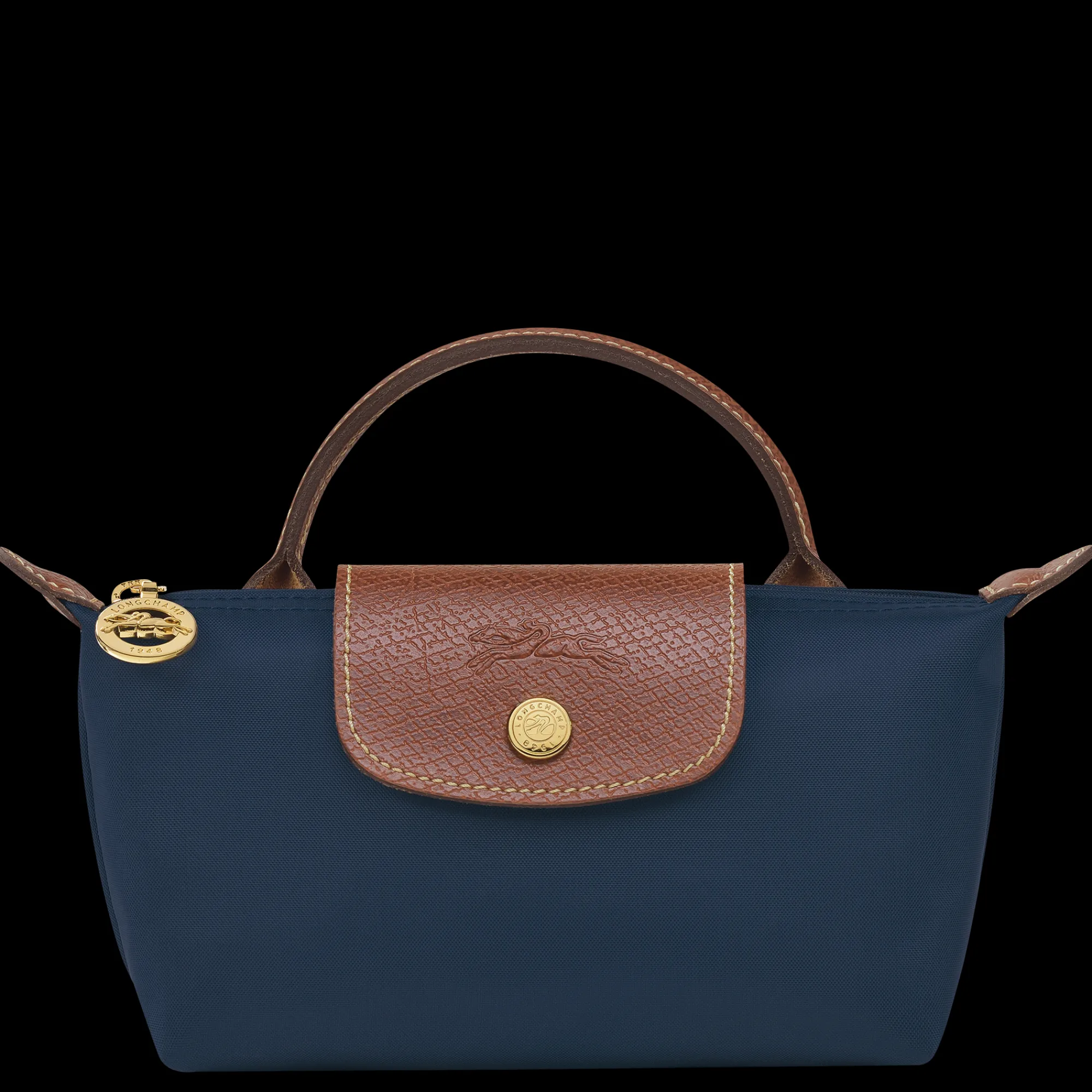 Longchamp Trousse Cosmétiques Avec Poignée Le Pliage Original Marine