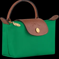 Online Longchamp Trousse Cosmétiques Avec Poignée Le Pliage Original Vert