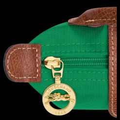 Online Longchamp Trousse Cosmétiques Avec Poignée Le Pliage Original Vert