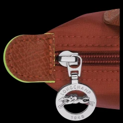 Clearance Longchamp Trousse Cosmétiques Avec Poignée Le Pliage Green Châtaigne