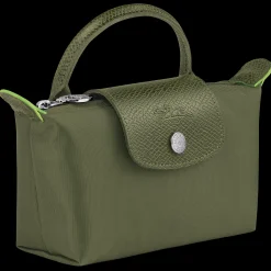 Discount Longchamp Trousse Cosmétiques Avec Poignée Le Pliage Green Forêt