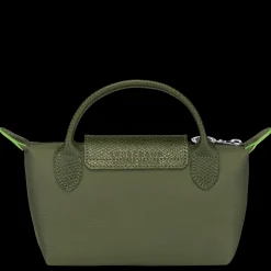 Discount Longchamp Trousse Cosmétiques Avec Poignée Le Pliage Green Forêt