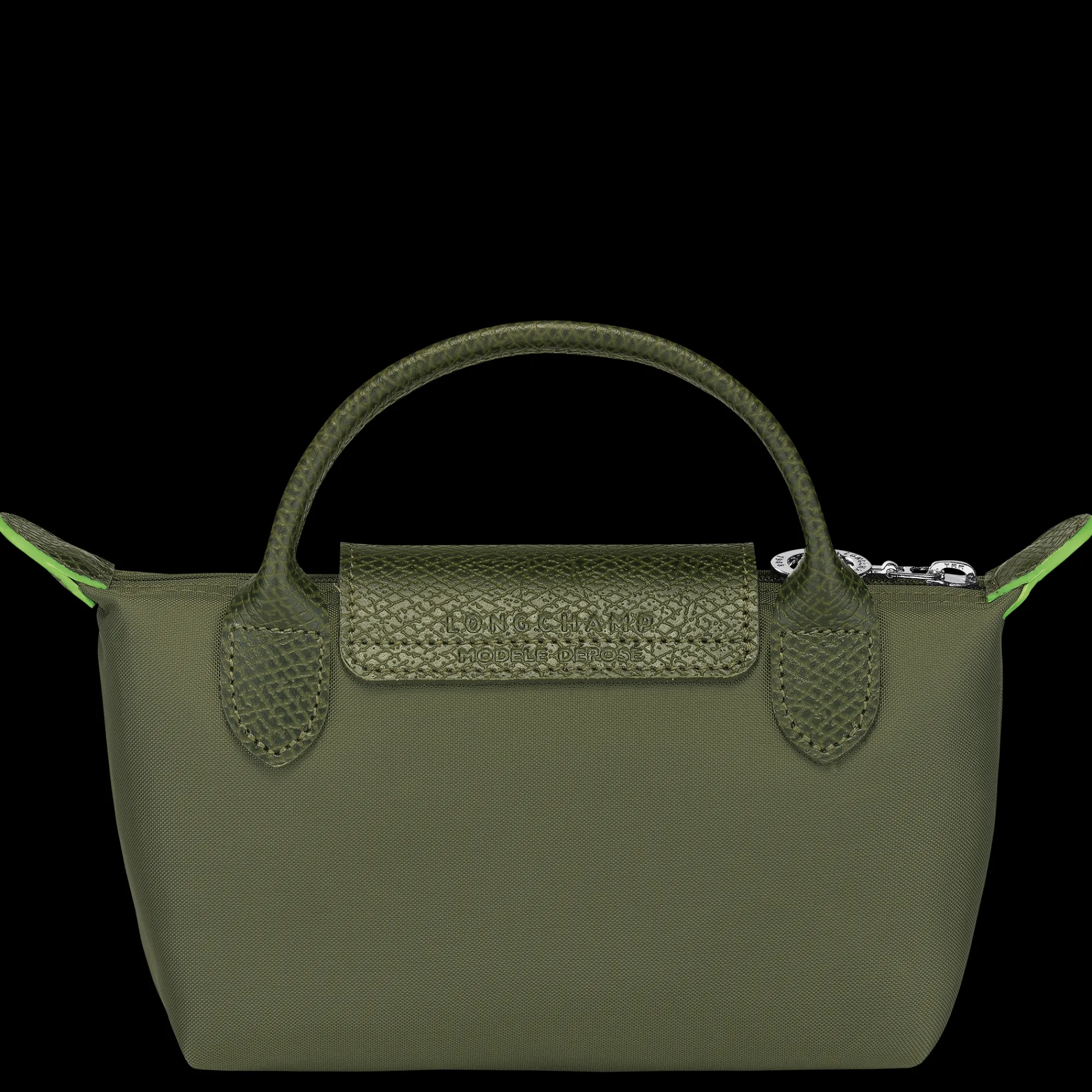 Discount Longchamp Trousse Cosmétiques Avec Poignée Le Pliage Green Forêt