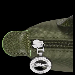 Discount Longchamp Trousse Cosmétiques Avec Poignée Le Pliage Green Forêt