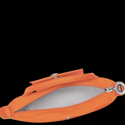 Discount Longchamp Trousse Cosmétiques Avec Poignée Le Pliage Green Orange