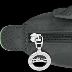 New Longchamp Trousse Cosmétiques Avec Poignée Le Pliage Green Graphite