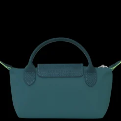 New Longchamp Trousse Cosmétiques Avec Poignée Le Pliage Green Paon