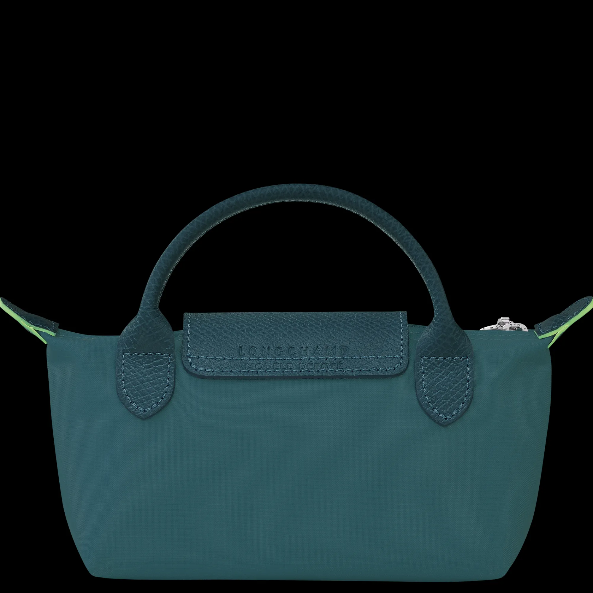 New Longchamp Trousse Cosmétiques Avec Poignée Le Pliage Green Paon