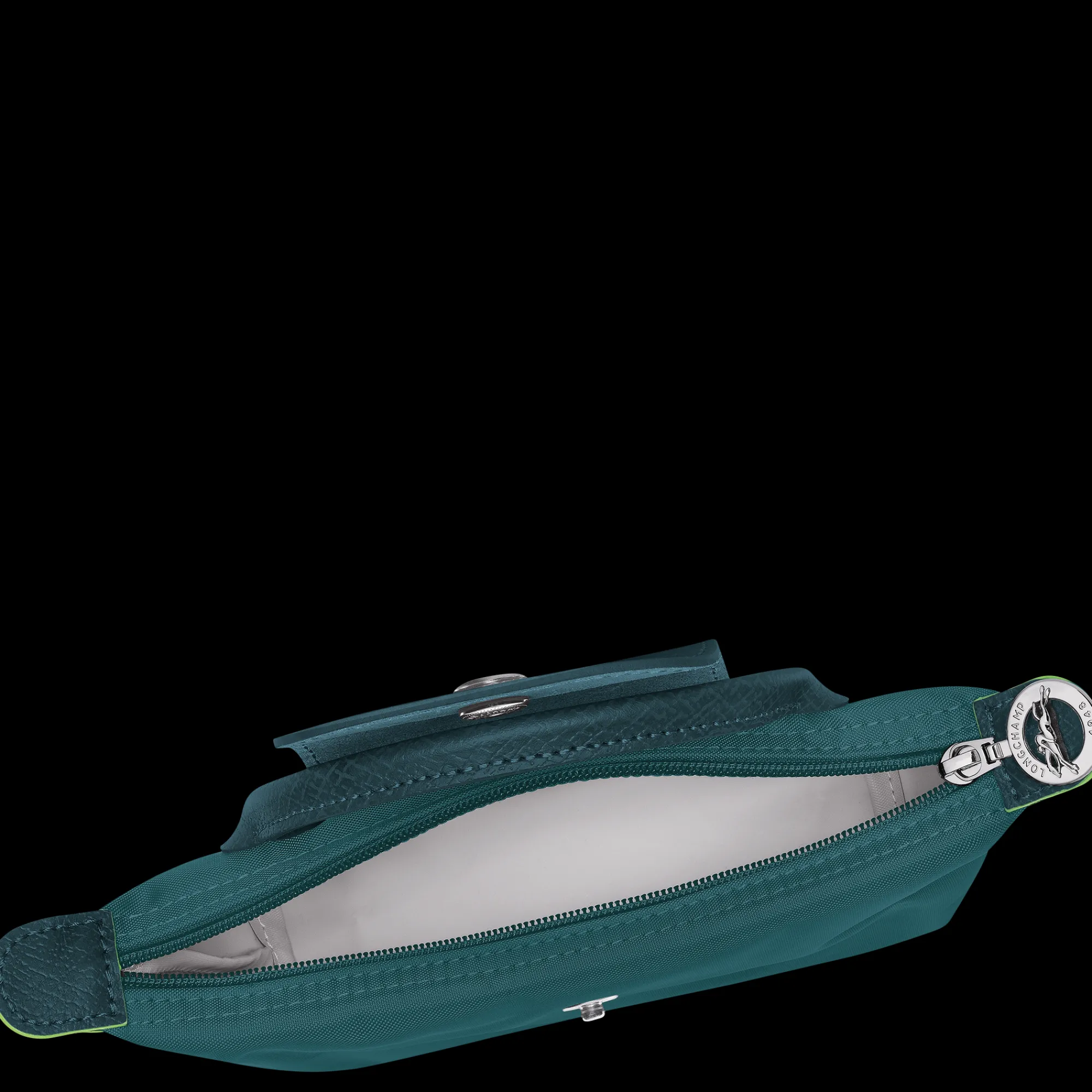 New Longchamp Trousse Cosmétiques Avec Poignée Le Pliage Green Paon