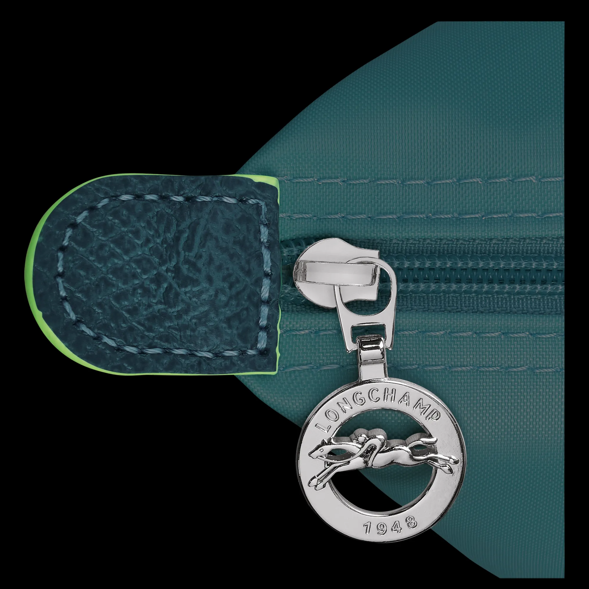 New Longchamp Trousse Cosmétiques Avec Poignée Le Pliage Green Paon