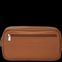 Clearance Longchamp Trousse De Toilette Le Foulonné Caramel