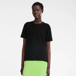 Best Longchamp T-shirt Ample Signature Noir