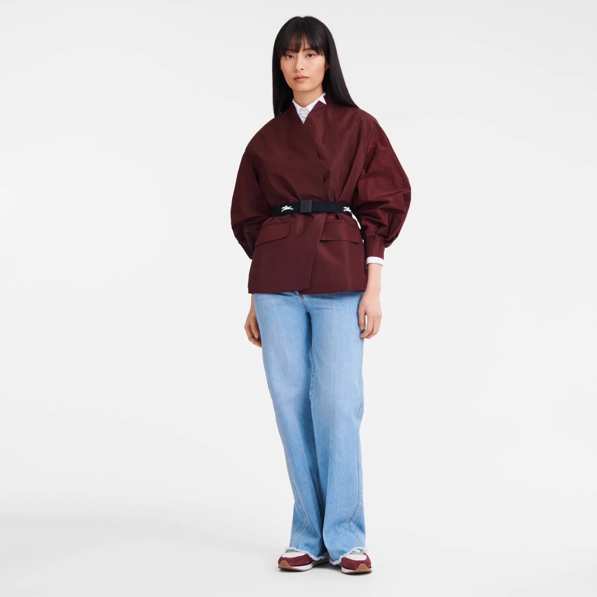 New Longchamp Veste Kimono Bordeaux
