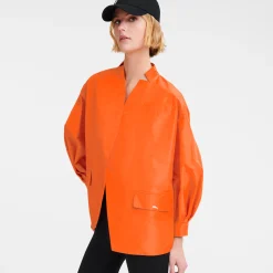 Sale Longchamp Veste Kimono Orange