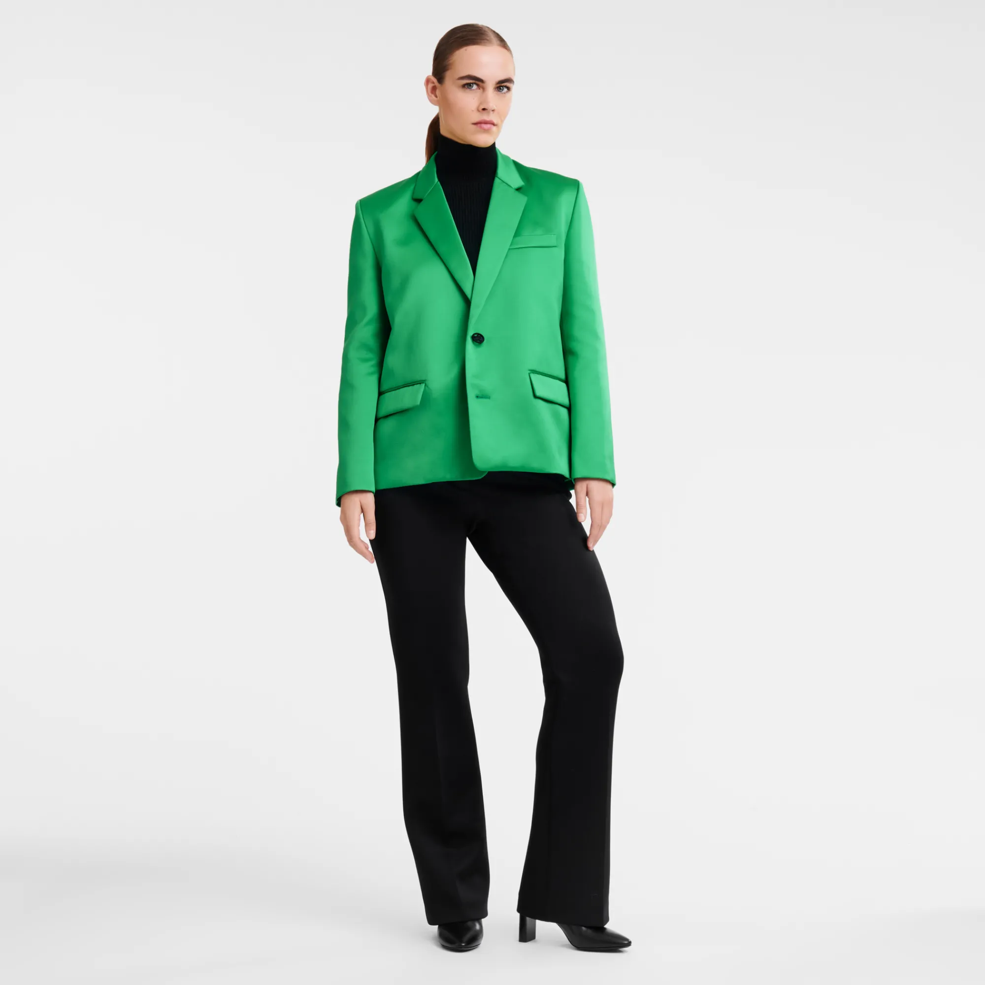 Longchamp Veste Oversize Vert